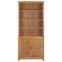 Estantería con 2 puertas de madera maciza de roble 90x30x200 cm de , Librerías y estanterías - Ref: Foro24-289178, Precio: 38...