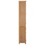 Estantería con 2 puertas de madera maciza de roble 90x30x200 cm de , Librerías y estanterías - Ref: Foro24-289178, Precio: 38...