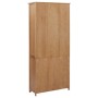 Estantería con 2 puertas de madera maciza de roble 90x30x200 cm de , Librerías y estanterías - Ref: Foro24-289178, Precio: 38...