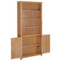 Estantería con 2 puertas de madera maciza de roble 90x30x200 cm de , Librerías y estanterías - Ref: Foro24-289178, Precio: 38...