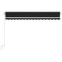 Toldo manual retráctil con LED gris antracita 400x350 cm de vidaXL, Toldos - Ref: Foro24-3068984, Precio: 391,74 €, Descuento: %