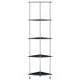 Estantería 5 niveles cristal templado negro 30x30x130 cm de , Librerías y estanterías - Ref: Foro24-249521, Precio: 51,95 €, ...