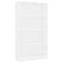Estantería de 4 niveles madera contrachapada blanca 80x24x142cm de , Librerías y estanterías - Ref: Foro24-800909, Precio: 90...