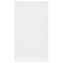 Estantería de 4 niveles madera contrachapada blanca 80x24x142cm de , Librerías y estanterías - Ref: Foro24-800909, Precio: 90...