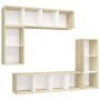 Muebles de salón 4 piezas madera de ingeniería roble Sonoma de , Muebles TV - Ref: Foro24-3079822, Precio: 210,77 €, Descuent...