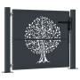 Puerta de jardín acero gris antracita diseño árbol 105x105 cm de , Puertas de jardín - Ref: Foro24-153155, Precio: 221,47 €, ...
