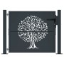Puerta de jardín acero gris antracita diseño árbol 105x105 cm de , Puertas de jardín - Ref: Foro24-153155, Precio: 221,47 €, ...