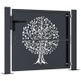 Puerta de jardín acero gris antracita diseño árbol 105x105 cm de , Puertas de jardín - Ref: Foro24-153155, Precio: 221,47 €, ...