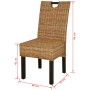 Sillas de comedor 2 unidades ratán kubu madera de mango de , Sillas de comedor - Ref: Foro24-243638, Precio: 182,59 €, Descue...