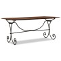 Mesa de comedor madera maciza acabado miel 180x90x76 cm de , Mesas de cocina y de comedor - Ref: Foro24-244677, Precio: 319,3...