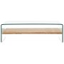 Mesa de centro de vidrio templado transparente 98x45x31 cm de , Mesas de centro - Ref: Foro24-284743, Precio: 211,30 €, Descu...