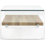 Mesa de centro de vidrio templado transparente 98x45x31 cm de , Mesas de centro - Ref: Foro24-284743, Precio: 211,30 €, Descu...