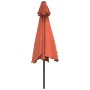 Sombrilla de jardín con palo de metal terracota 300 cm de , Sombrillas - Ref: Foro24-313753, Precio: 64,03 €, Descuento: %