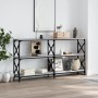 Mesa consola madera de ingeniería gris Sonoma 156x28x80,5 cm de , Mesas auxiliares - Ref: Foro24-835427, Precio: 63,56 €, Des...