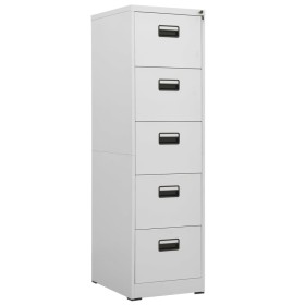 Armario archivador de acero gris claro 46x62x164 cm de , Armarios archivadores - Ref: Foro24-336283, Precio: 399,17 €, Descue...