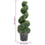 Planta espiral de Boj artificial con macetero verde 100 cm de , Flora artificial - Ref: Foro24-336505, Precio: 91,11 €, Descu...