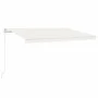 Toldo manual retráctil crema 450x350 cm de vidaXL, Toldos - Ref: Foro24-3068997, Precio: 379,15 €, Descuento: %