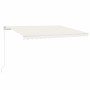 Toldo manual retráctil crema 450x350 cm de vidaXL, Toldos - Ref: Foro24-3068997, Precio: 386,64 €, Descuento: %