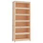 Estantería madera maciza de pino 80x35x183 cm de , Librerías y estanterías - Ref: Foro24-821694, Precio: 166,82 €, Descuento: %