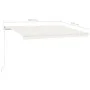 Toldo manual retráctil crema 450x350 cm de vidaXL, Toldos - Ref: Foro24-3068997, Precio: 379,15 €, Descuento: %