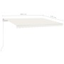 Toldo manual retráctil crema 450x350 cm de vidaXL, Toldos - Ref: Foro24-3068997, Precio: 386,64 €, Descuento: %