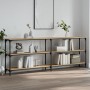 Mesa consola madera de ingeniería roble Sonoma 200x29x75 cm de , Mesas auxiliares - Ref: Foro24-834111, Precio: 130,66 €, Des...