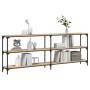Mesa consola madera de ingeniería roble Sonoma 200x29x75 cm de , Mesas auxiliares - Ref: Foro24-834111, Precio: 130,66 €, Des...