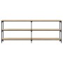 Mesa consola madera de ingeniería roble Sonoma 200x29x75 cm de , Mesas auxiliares - Ref: Foro24-834111, Precio: 130,66 €, Des...