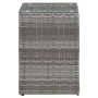 Mesa auxiliar superficie vidrio ratán sint. gris 35x35x52 cm de , Mesas auxiliares - Ref: Foro24-46983, Precio: 76,36 €, Desc...