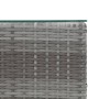 Mesa auxiliar superficie vidrio ratán sint. gris 35x35x52 cm de , Mesas auxiliares - Ref: Foro24-46983, Precio: 76,36 €, Desc...