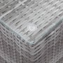 Mesa auxiliar superficie vidrio ratán sint. gris 35x35x52 cm de , Mesas auxiliares - Ref: Foro24-46983, Precio: 76,36 €, Desc...