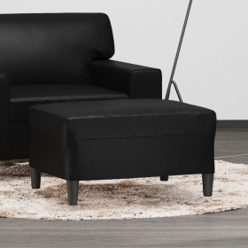 Reposapiés de cuero sintético negro 70x55x41 cm de , Otomanas - Ref: Foro24-349311, Precio: 59,97 €, Descuento: %