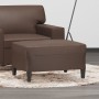 Reposapiés de cuero sintético marrón 70x55x41 cm de , Otomanas - Ref: Foro24-349313, Precio: 60,50 €, Descuento: %