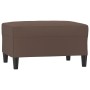 Reposapiés de cuero sintético marrón 70x55x41 cm de , Otomanas - Ref: Foro24-349313, Precio: 60,50 €, Descuento: %