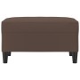 Reposapiés de cuero sintético marrón 70x55x41 cm de , Otomanas - Ref: Foro24-349313, Precio: 60,50 €, Descuento: %