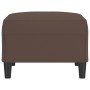 Reposapiés de cuero sintético marrón 70x55x41 cm de , Otomanas - Ref: Foro24-349313, Precio: 60,50 €, Descuento: %