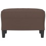 Reposapiés de cuero sintético marrón 60x50x41 cm de , Otomanas - Ref: Foro24-349289, Precio: 51,24 €, Descuento: %