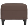 Reposapiés de cuero sintético marrón 60x50x41 cm de , Otomanas - Ref: Foro24-349289, Precio: 51,24 €, Descuento: %