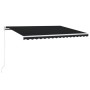 Toldo manual retráctil gris antracita 450x350 cm de vidaXL, Toldos - Ref: Foro24-3068999, Precio: 394,84 €, Descuento: %