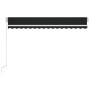 Toldo manual retráctil gris antracita 450x350 cm de vidaXL, Toldos - Ref: Foro24-3068999, Precio: 394,84 €, Descuento: %