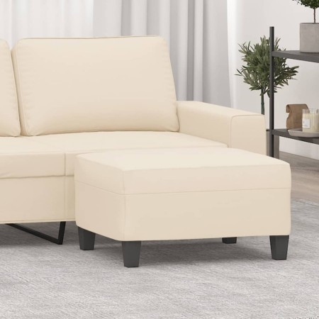 Reposapiés tela de microfibra beige 70x55x41 cm de , Otomanas - Ref: Foro24-349366, Precio: 61,35 €, Descuento: %
