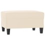 Reposapiés tela de microfibra beige 70x55x41 cm de , Otomanas - Ref: Foro24-349366, Precio: 61,35 €, Descuento: %