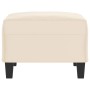 Reposapiés tela de microfibra beige 70x55x41 cm de , Otomanas - Ref: Foro24-349366, Precio: 61,35 €, Descuento: %