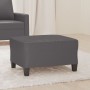 Reposapiés de cuero sintético gris 70x55x41 cm de , Otomanas - Ref: Foro24-349358, Precio: 59,57 €, Descuento: %