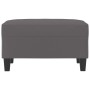 Reposapiés de cuero sintético gris 70x55x41 cm de , Otomanas - Ref: Foro24-349358, Precio: 59,57 €, Descuento: %