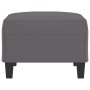 Reposapiés de cuero sintético gris 70x55x41 cm de , Otomanas - Ref: Foro24-349358, Precio: 59,57 €, Descuento: %