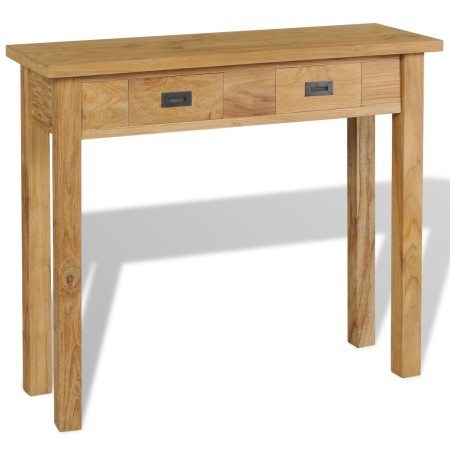 Mesa consola madera de teca maciza 90x30x80 cm de , Mesas auxiliares - Ref: Foro24-244481, Precio: 190,24 €, Descuento: %