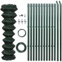 Valla tela metálica con postes acero verde 1x25 m de , Paneles de vallas - Ref: Foro24-140357, Precio: 208,14 €, Descuento: %