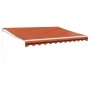 Toldo retráctil aluminio y tela naranja y marrón 3x2,5 m de , Toldos - Ref: Foro24-3154441, Precio: 193,87 €, Descuento: %