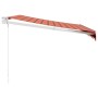 Toldo retráctil aluminio y tela naranja y marrón 3x2,5 m de , Toldos - Ref: Foro24-3154441, Precio: 193,87 €, Descuento: %